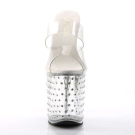 Pleaser Mules STARDUST-802 Trasparente/Trasparente EU-35...