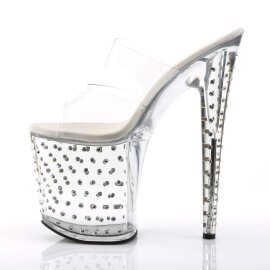 Pleaser Mules STARDUST-802 Trasparente/Trasparente EU-35 / US-5