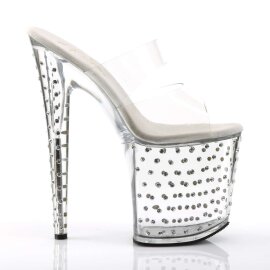 Pleaser Mules STARDUST-802 Trasparente/Trasparente EU-35 / US-5