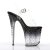 Pleaser Sandali STARDUST-808T Trasparente/Nero-Trasparente EU-35 / US-5