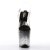 Pleaser Sandali STARDUST-808T Trasparente/Nero-Trasparente EU-37 / US-7
