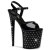 Pleaser Sandali STARDUST-809 Vernice Nero/Nero EU-37 / US-7
