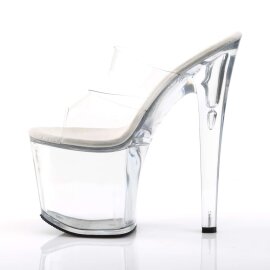 Pleaser Mules TABOO-702 Trasparente/Trasparente EU-42 / US-12