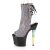 Pleaser Stivaletti UNICORN-1018G Viola-Blu Glitter/Nero EU-35 / US-5