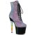 Pleaser Stivaletti UNICORN-1020G Viola-Blu Glitter/Nero EU-36 / US-6
