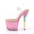 Pleaser Sandali UNICORN-708T Trasparente/Rosa-Multicolore EU-35 / US-5