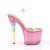 Pleaser Sandali UNICORN-708T Trasparente/Rosa-Multicolore EU-35 / US-5