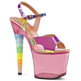 Pleaser Sandali UNICORN-711T TPU Rosa Cangiante/Rosa...