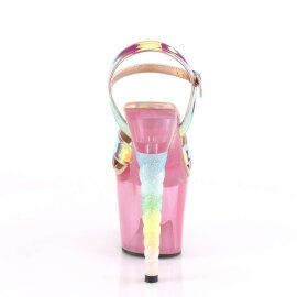 Pleaser Sandali UNICORN-711T TPU Rosa Cangiante/Rosa Bubble Gum Multicolore EU-36 /US-6