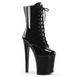 Pleaser Stivaletti XTREME-1020 Vernice Nero/Nero EU-35 /...