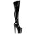 Pleaser XTREME-3010 Stivali Sopra Il Ginocchio - Vernice Nero/Nero EU-37 / US-7