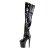 Pleaser XTREME-3010 Stivali Sopra Il Ginocchio - Vernice Nero/Nero EU-39 / US-9