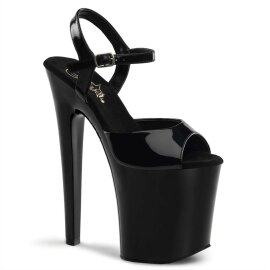 Pleaser Sandali XTREME-809 Vernice Nero/Nero EU-37 / US-7