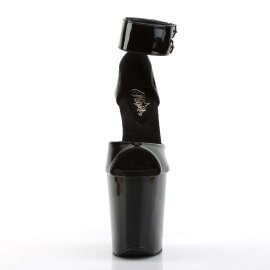 Pleaser Sandali XTREME-875 Vernice Nero/Nero EU-35 / US-5