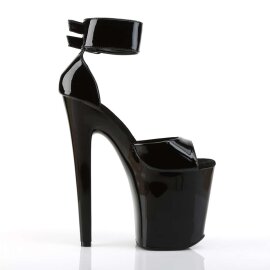 Pleaser Sandali XTREME-875 Vernice Nero/Nero EU-37 / US-7
