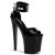 Pleaser Sandali XTREME-875 Vernice Nero/Nero EU-37 / US-7