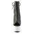 Pleaser BEJEWELED-1018DM-7 Stivaletti - Similpelle Nero/Argento Multi Glitter EU-41 / US-11