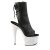 Pleaser BEJEWELED-1018DM-7 Stivaletti - Similpelle Nero/Argento Multi Glitter EU-41 / US-11