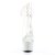 Pleaser BEJEWELED-1018DM-7 Stivaletti - Trasparente/Argento Strass EU-40 / US-10