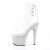 Pleaser BEJEWELED-1018DM-7 Stivaletti - Trasparente/Argento Strass EU-36 / US-6
