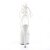Pleaser BEJEWELED-1018DM-7 Stivaletti - Trasparente/Argento Strass EU-38 / US-8