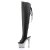 Pleaser Stivali Sopra il Ginocchio BEJEWELED-3019DM-7 Similpelle Nero/Argento Multi Strass EU-35 / US-5