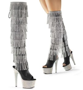 Pleaser BEJEWELED-3019RSF-7 Stivali Sopra Il Ginocchio -...
