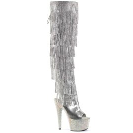 Pleaser BEJEWELED-3019RSF-7 Stivali Sopra Il Ginocchio -...