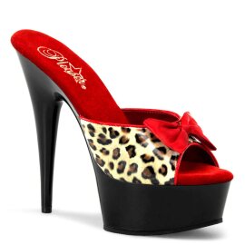 Pleaser Mules DELIGHT-601-6 Similpelle Marroncino...