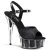 Pleaser Sandali DELIGHT-609-5G Nero Glitter EU-35 / US-5