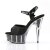 Pleaser Sandali DELIGHT-609-5G Nero Glitter EU-35 / US-5