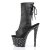 Pleaser Stivaletti STARDANCE-1018-7 Similpelle Nero/Nero-Argento Multi Glitter EU-35 / US-5
