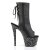 Pleaser Stivaletti STARDANCE-1018-7 Similpelle Nero/Nero-Argento Multi Glitter EU-35 / US-5