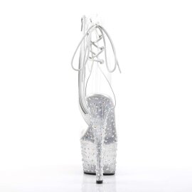 Pleaser Stivaletti STARDANCE-1018C-7 Trasparente/Trasparente-Argento Multi Strass EU-39 / US-9