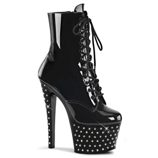 Pleaser Stivaletti STARDUST-1020-7 Nero/Nero EU-35 / US-5