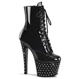 Pleaser Stivaletti STARDUST-1020-7 Nero/Nero EU-35 / US-5
