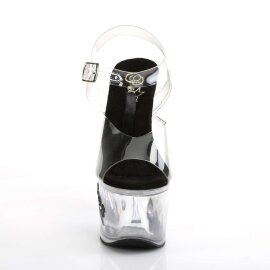 Pleaser Sandali TIPJAR-708-5 Trasparente-Nero/Trasparente...