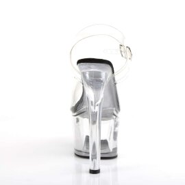 Pleaser Sandali TIPJAR-708-5 Trasparente-Nero/Trasparente EU-37 / US-7