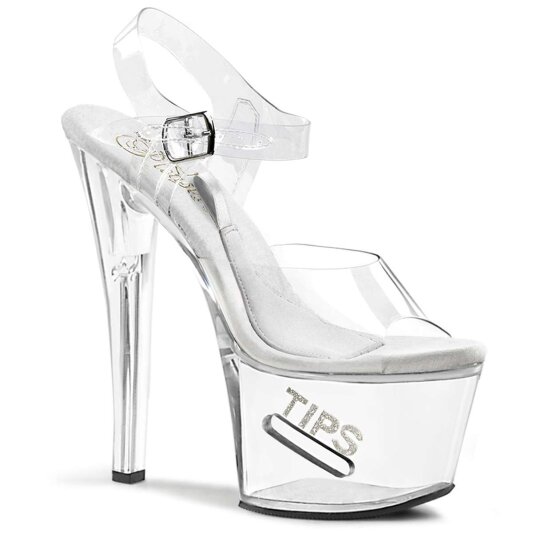 Pleaser Sandali TIPJAR-708-5 Trasparente/Trasparente EU-37 / US-7