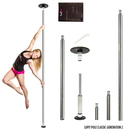 Lupit Pole Classic G2 Cromato 45 mm 2,30 m - 2,80 m