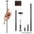 Lupit Pole Classic G2 45 mm Verniciato a Polvere Nero 2,30 m - 2,80 m