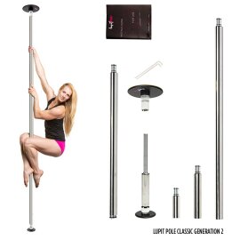 Lupit Pole Classic G2 Acciaio Inossidabile 42 mm 2,30 m -...