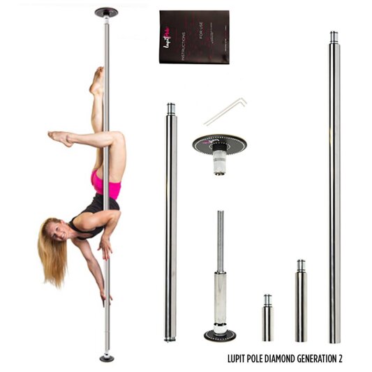 Lupit Pole Diamond G2 Acciaio Inossidabile 42 mm 2,30 m - 3,30 m