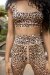 Lunalae Top Ava Marrone Leopardato S