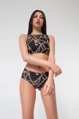 Pole Addict Top Corto Chaine Noir M
