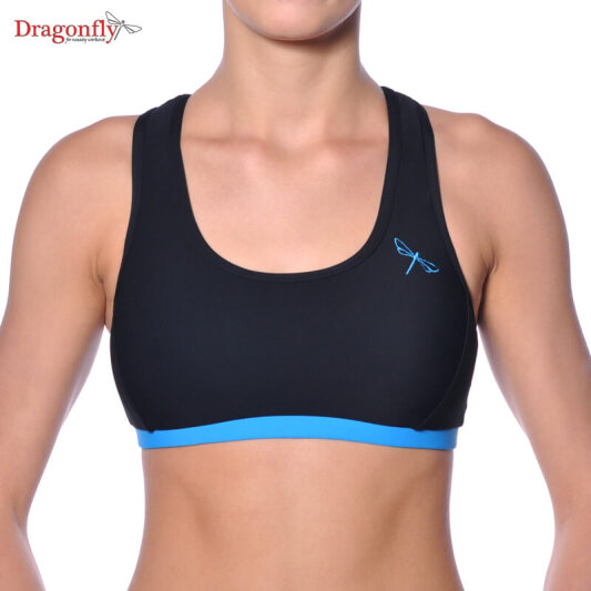 Dragonfly Top Sporty XS Nero / Azzurro Cielo