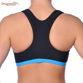Dragonfly Top Sporty XS Nero / Azzurro Cielo