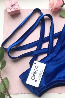 Oksawear Shorts Palma Velluto Blu XL