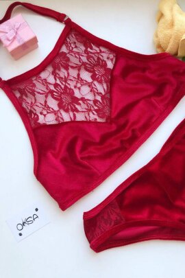 Oksawear Top Stella Rosso XS