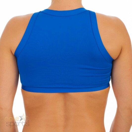 PoleFit Top Corto Accollato XS Blu